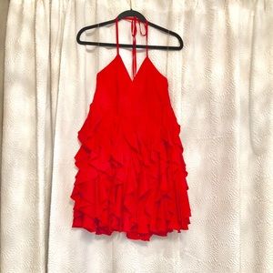 Fun little red cocktail dress